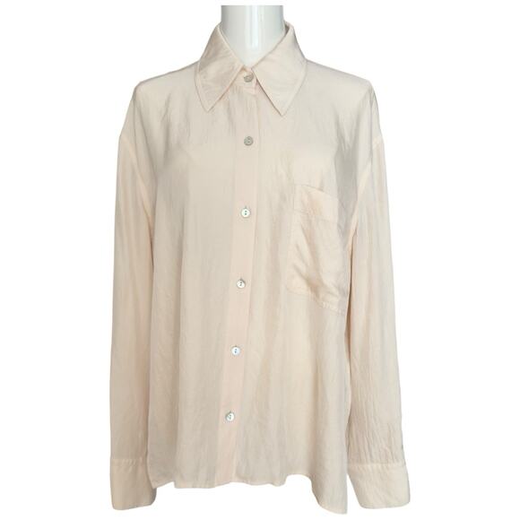 Vince Boxy Button Down Top Size L - Picture 1 of 11